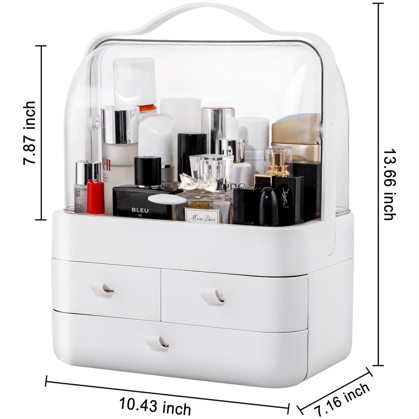 Cosmetic Storage Box with Lid