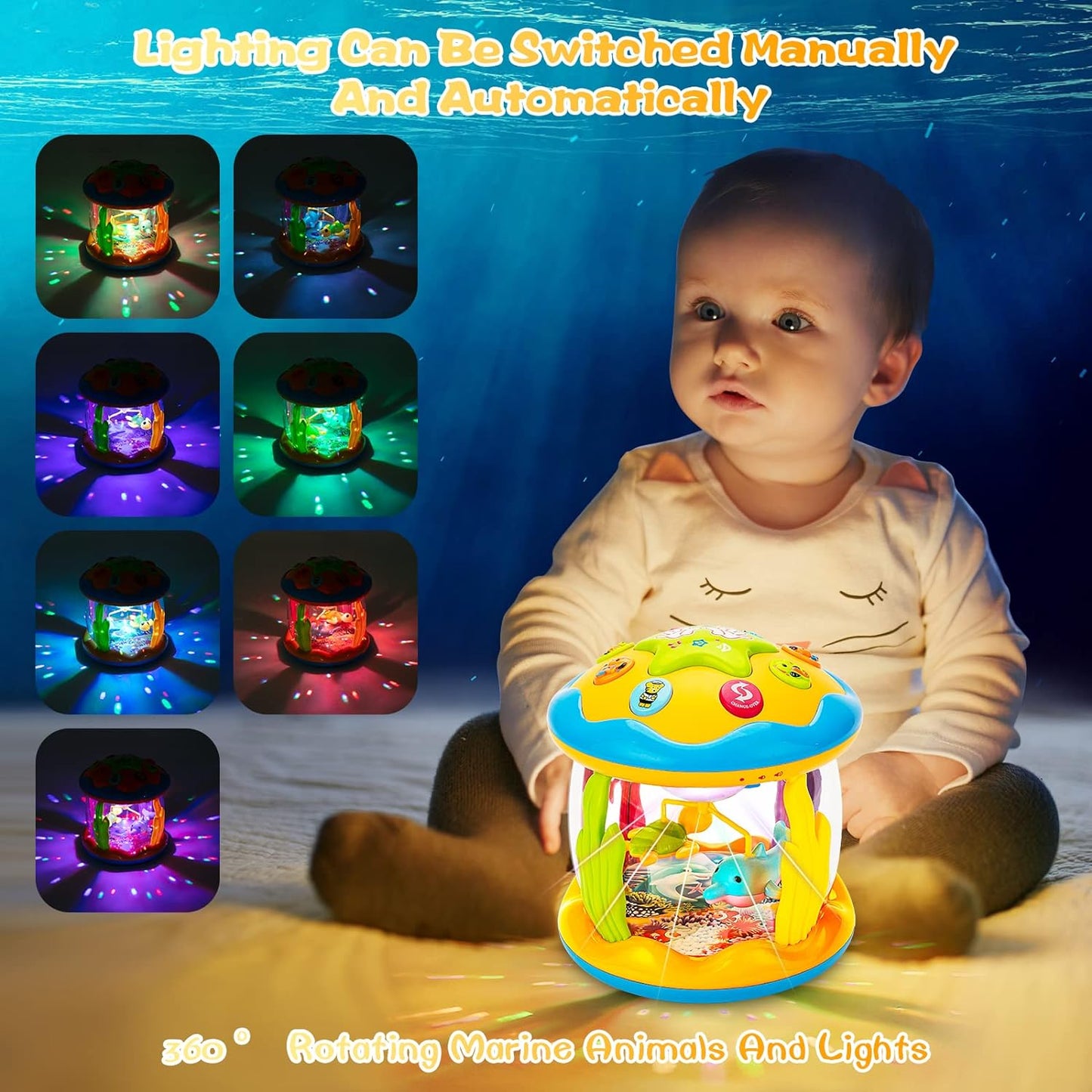 Ocean Rotating Light Up Infant Toys